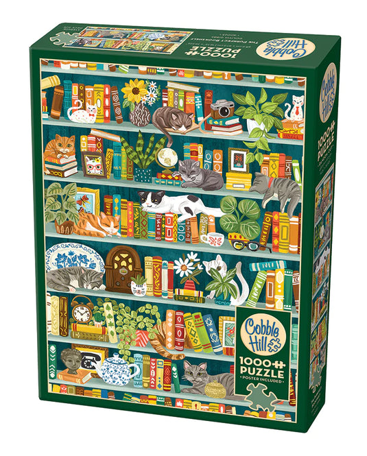 The Purrfect Bookshelf 1000 Piece Jigsaw Puzzle by Cobble Hill