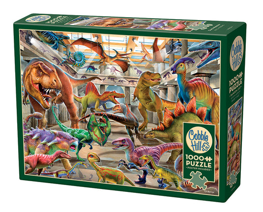 Dino Museum 1000 Piece Jigsaw Puzzle by Cobble Hill - 1