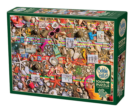 Beach Scene 1000 Piece Jigsaw Puzzle by Cobble Hill - 1