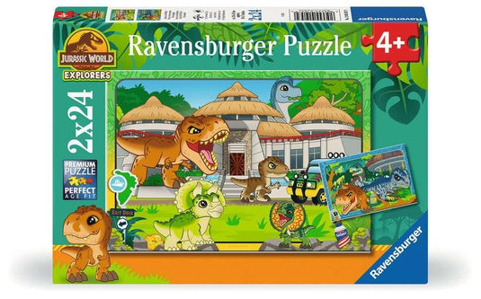 Jurassic World Explorers 2x24 Piece Jigsaw Puzzle by Ravensburger