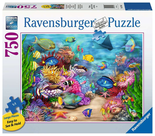 Tropical Reef Life 750 Piece XL Jigsaw Puzzle by Ravensburger - 2