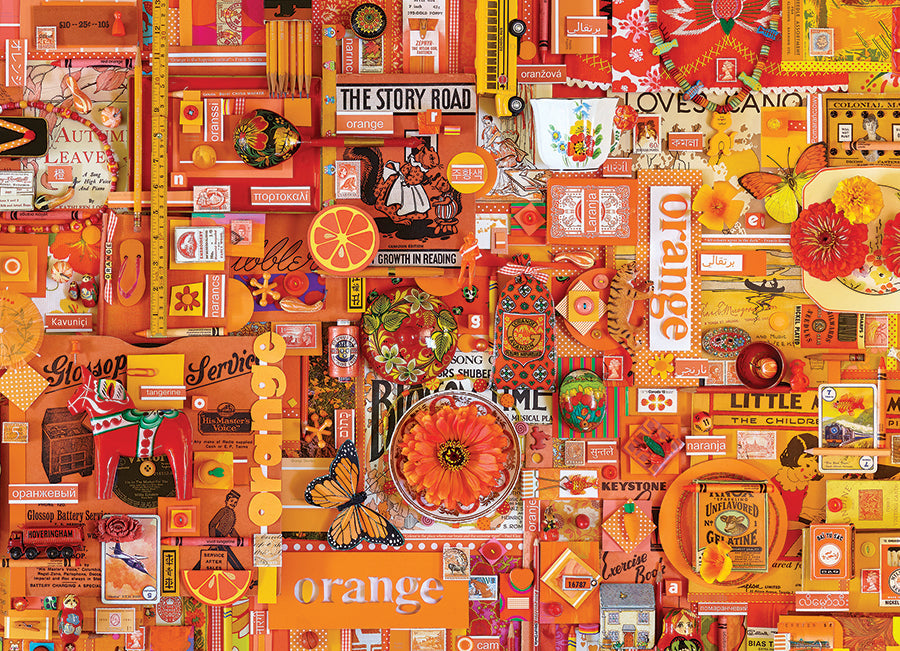 Orange 1000 Piece Jigsaw Puzzle by Cobble Hill