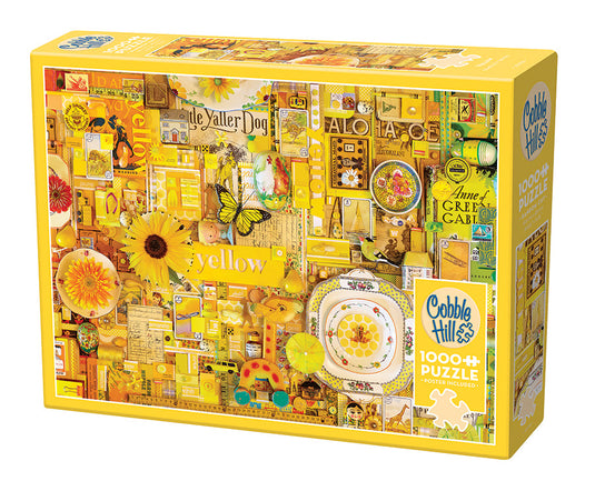 Yellow 1000 Piece Jigsaw Puzzle by Cobble Hill - 1