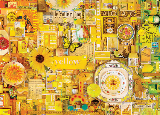 Yellow 1000 Piece Jigsaw Puzzle by Cobble Hill - 2