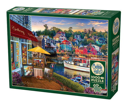 Harbor Gallery 1000 Piece Jigsaw Puzzle by Cobble Hill - 1