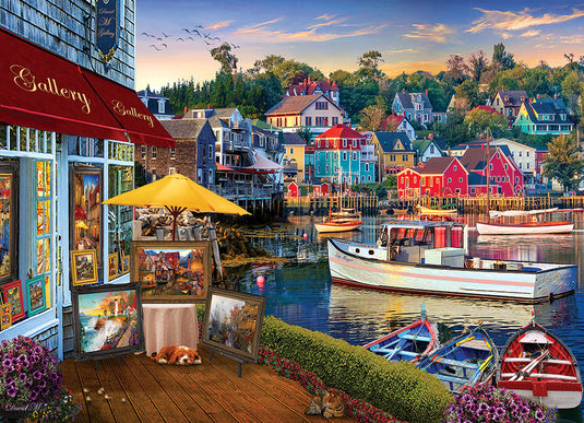 Harbor Gallery 1000 Piece Jigsaw Puzzle by Cobble Hill - 2