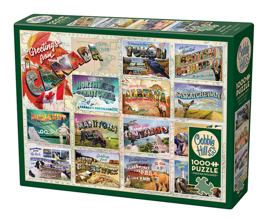 Greetings from Canada 1000 Piece Jigsaw Puzzle by Cobble Hill