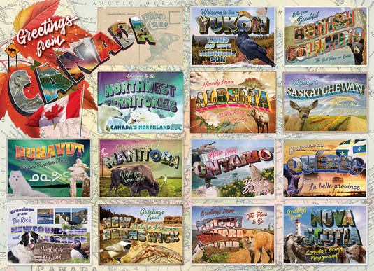 Greetings from Canada 1000 Piece Jigsaw Puzzle by Cobble Hill