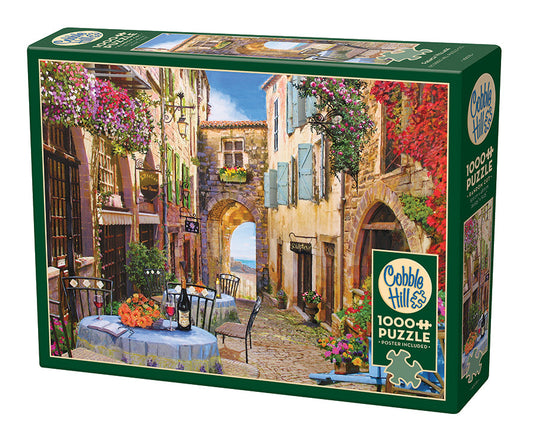 French Village 1000 Piece Jigsaw Puzzle by Cobble Hill - 1