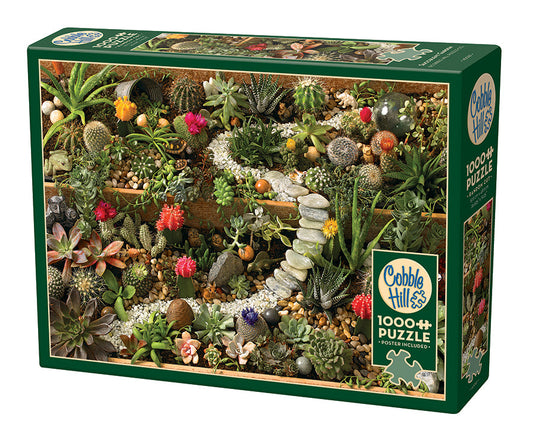 Succulent Garden 1000 Piece Jigsaw Puzzle by Cobble Hill - 1