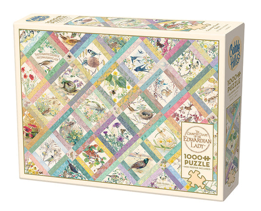 Country Diary Quilt 1000 Piece Jigsaw Puzzle by Cobble Hill - 1