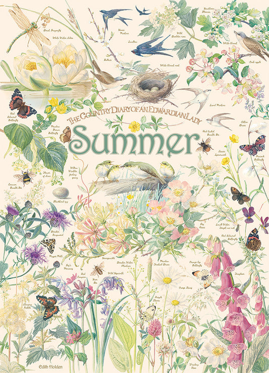 Country Diary: Summer 1000 Piece Jigsaw Puzzle by Cobble Hill - 2