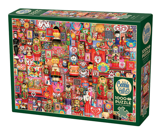 Dollies 1000 Piece Jigsaw Puzzle by Cobble Hill - 1