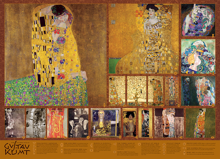 The Golden Age of Klimt 1000 Piece Jigsaw Puzzle by Cobble Hill