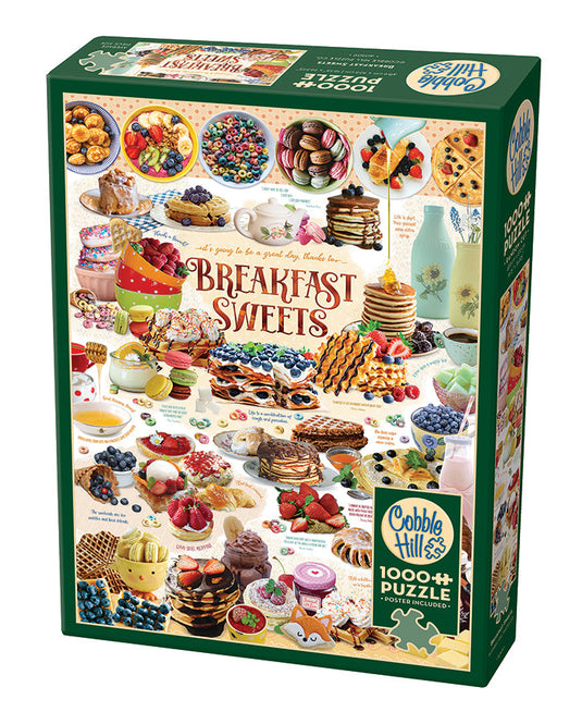 Breakfast Sweets 1000 Piece Jigsaw Puzzle by Cobble Hill - 1