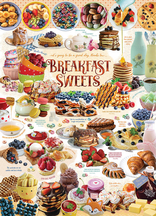 Breakfast Sweets 1000 Piece Jigsaw Puzzle by Cobble Hill - 2