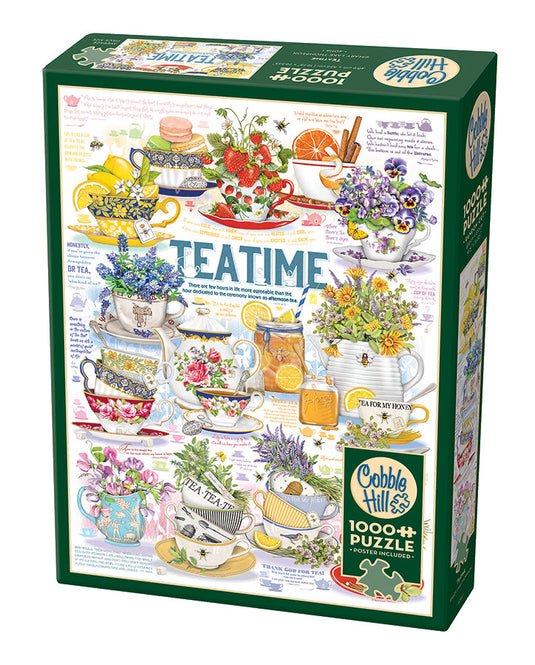 Tea Time 1000 Piece Jigsaw Puzzle by Cobble Hill - 1