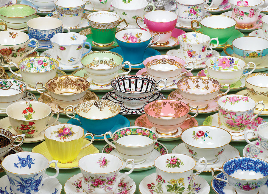 Teacups 1000 Piece Jigsaw Puzzle by Cobble Hill