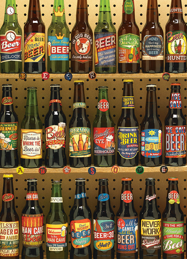 Beer Collection 1000 Piece Jigsaw Puzzle by Cobble Hill