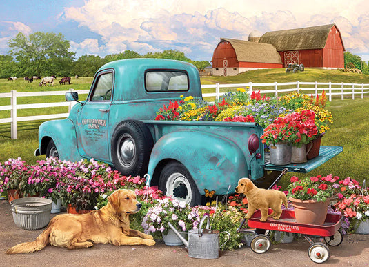 Flower Truck 1000 Piece Jigsaw Puzzle by Cobble Hill