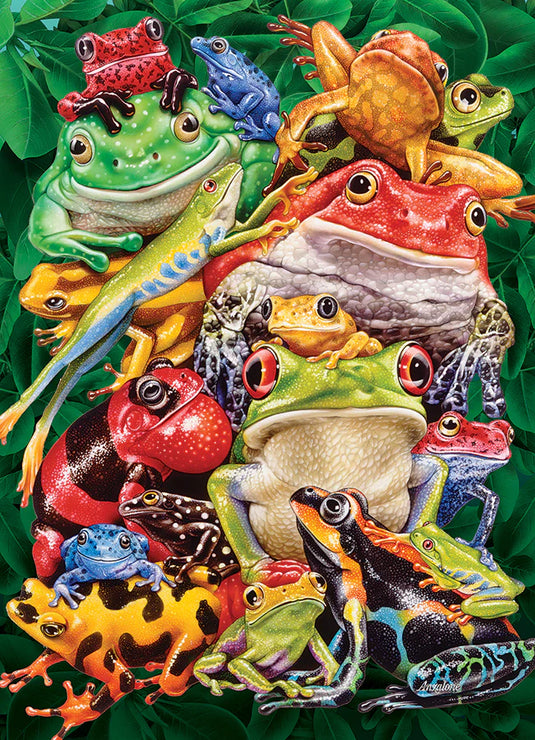 Frog Business 1000 Piece Jigsaw Puzzle by Cobble Hill