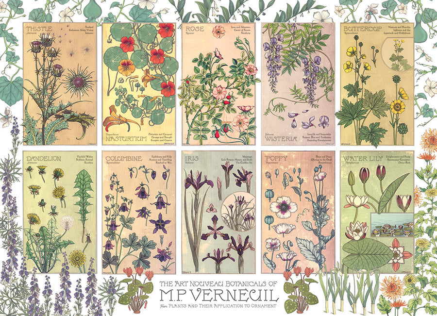 Botanicals by Verneuil 1000 Piece Jigsaw Puzzle by Cobble Hill