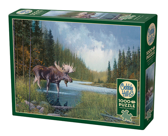 Moose Lake 1000 Piece Jigsaw Puzzle by Cobble Hill - 1