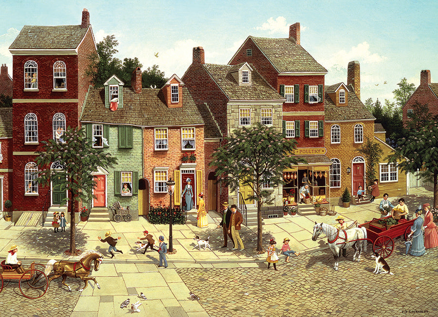 The Curve in the Square 1000 Piece Jigsaw Puzzle by Cobble Hill
