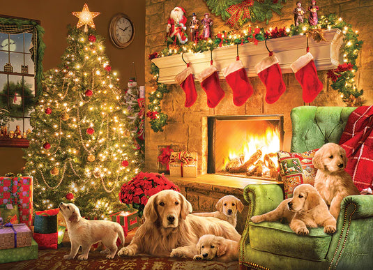 Cozy Fireplace 1000 Piece Jigsaw Puzzle by Cobble Hill