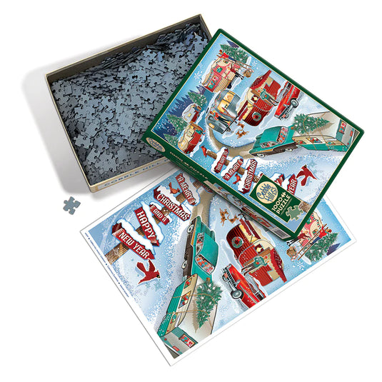 Christmas Campers 1000 Piece Jigsaw Puzzle by Cobble Hill