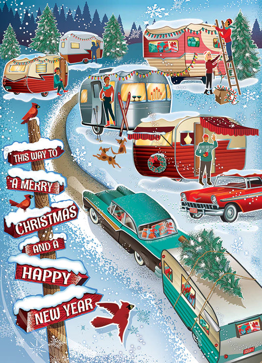 Christmas Campers 1000 Piece Jigsaw Puzzle by Cobble Hill