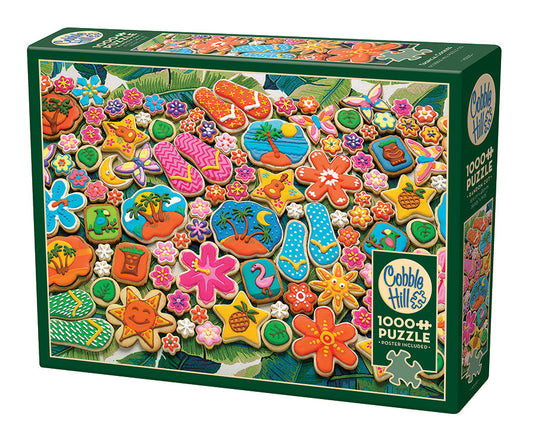 Tropical Cookies 1000 Piece Jigsaw Puzzle by Cobble Hill - 1