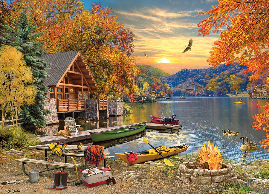 Lakeside Retreat 1000 Piece Jigsaw Puzzle by Cobble Hill