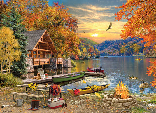 Lakeside Retreat 1000 Piece Jigsaw Puzzle by Cobble Hill