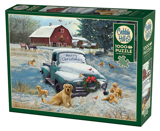 Merry Christmas 1000 Piece Jigsaw Puzzle by Cobble Hill - 1