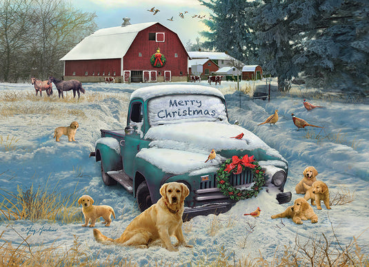 Merry Christmas 1000 Piece Jigsaw Puzzle by Cobble Hill - 2