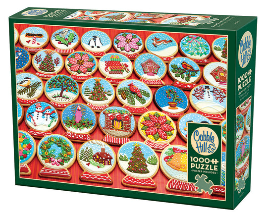 Snow Globe Cookies 1000 Piece Jigsaw Puzzle by Cobble Hill - 1