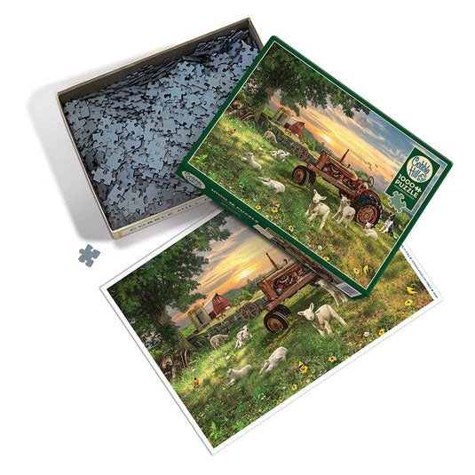 Field at Sunrise 1000 Piece Jigsaw Puzzle by Cobble Hill - 2