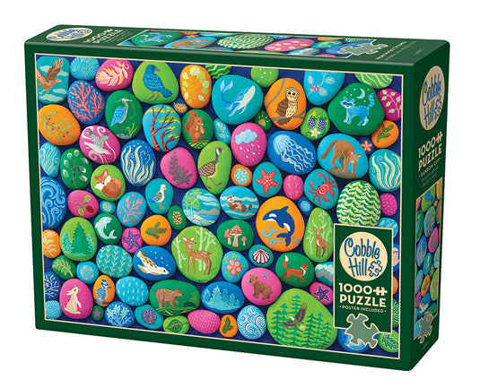 Northwest Stones 1000 Piece Jigsaw Puzzle by Cobble Hill - 1