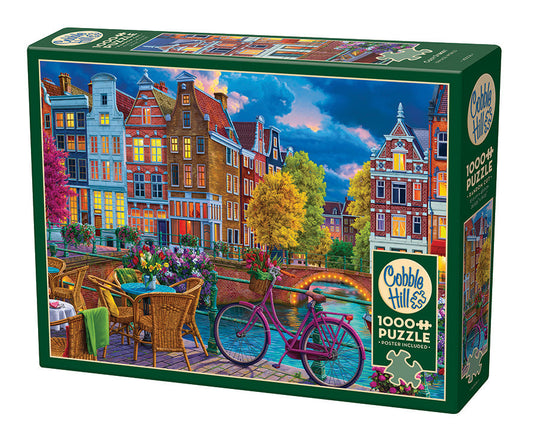 Cozy Street 1000 Piece Jigsaw Puzzle by Cobble Hill - 1