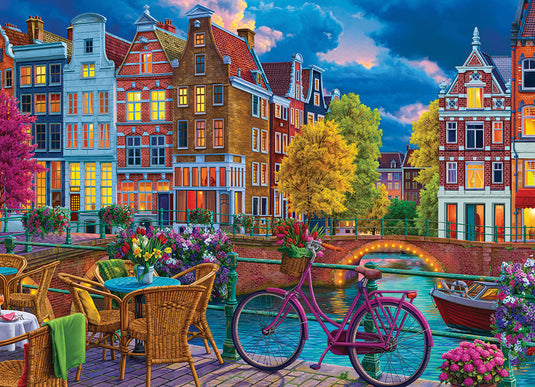 Cozy Street 1000 Piece Jigsaw Puzzle by Cobble Hill - 2