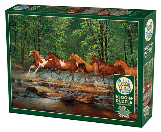 Spring Creek Run 1000 Piece Jigsaw Puzzle by Cobble Hill - 1