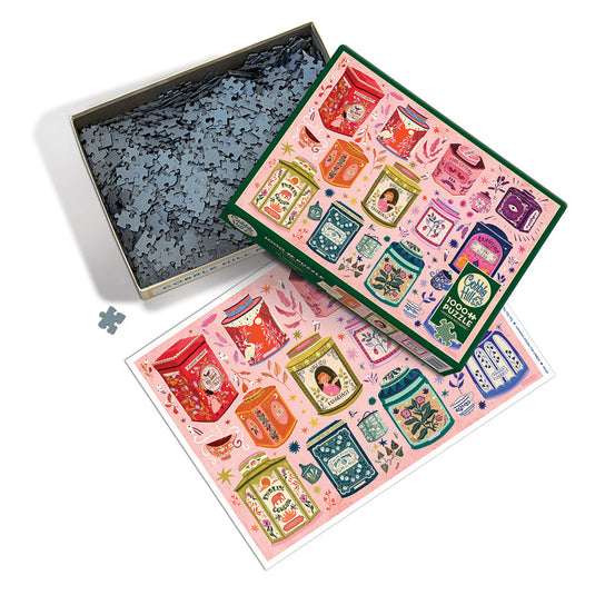 Tea Tin Treasures 1000 Piece Jigsaw Puzzle by Cobble Hill - 3