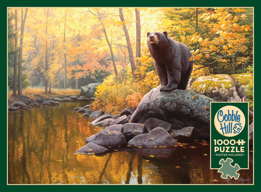 Black Bear Pond 1000 Piece Jigsaw Puzzle by Cobble Hill