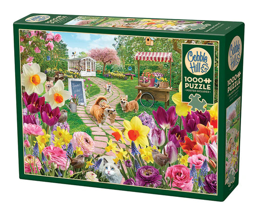 Springtime Frolic 1000 Piece Jigsaw Puzzle by Cobble Hill - 1