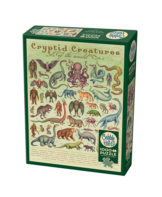Cryptid Creatures 1000 Piece Jigsaw Puzzle by Cobble Hill