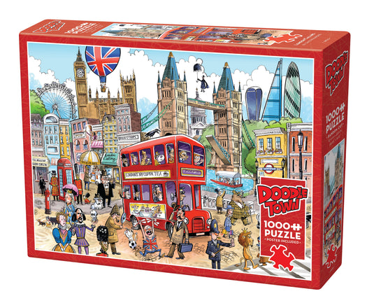 Doodletown: London Calling 1000 Piece Jigsaw Puzzle by Cobble Hill