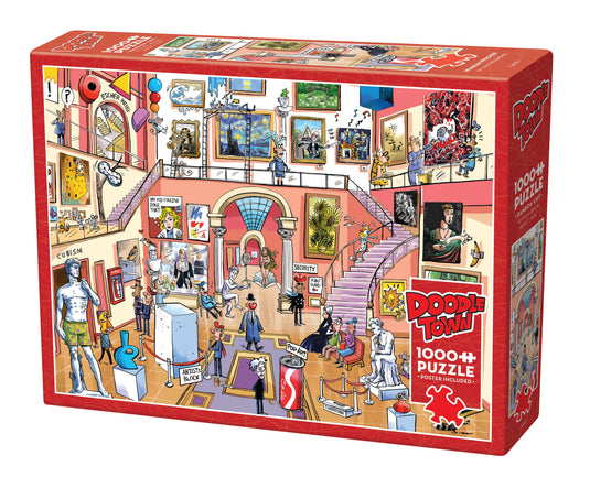 Doodletown: Museum Mischief 1000 Piece Jigsaw Puzzle by Cobble Hill