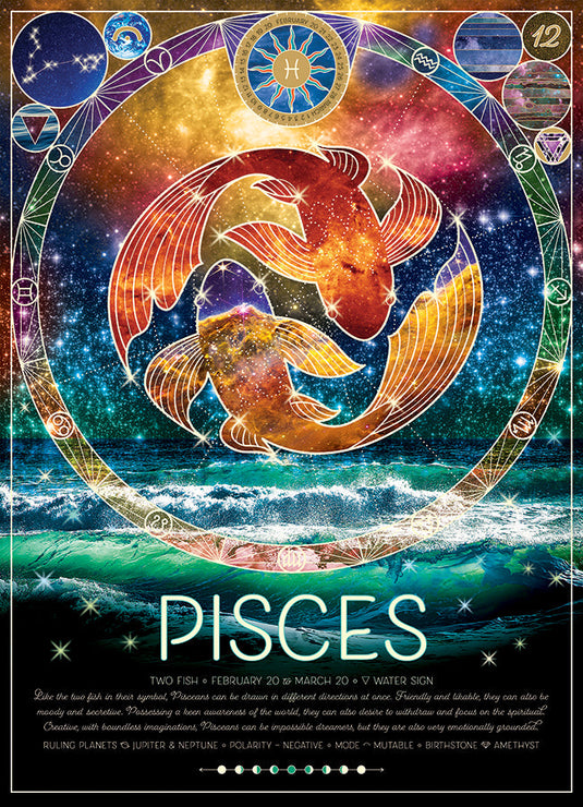 Pisces 500 Piece Jigsaw Puzzle by Cobble Hill - 2