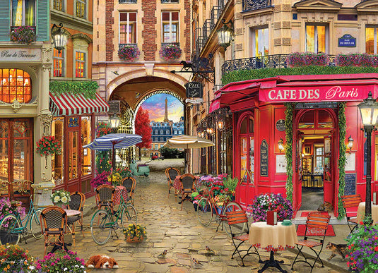 Café des Paris 500 Piece Jigsaw Puzzle by Cobble Hill